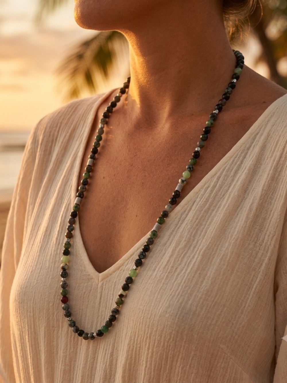 Altius Ruby in Zoisite Necklace, 26"